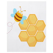 silly bee and beehive honey comb flyer