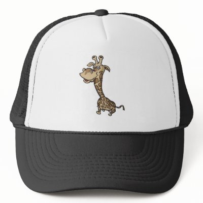 silly big head giraffe mesh hat by doonidesignsanimals