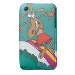 silly billy goat surfing surfer cartoon Case-Mate iPhone 3 case
