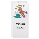 silly billy goat surfing surfer cartoon custom rack cards