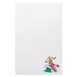 silly billy goat surfing surfer cartoon stationery paper