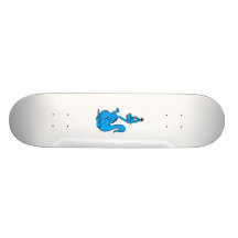 Silly Blue Dragon Skate Board Deck