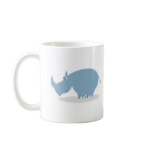 silly blue rhino mugs by doonidesignsanimals silly blue rhino mugs