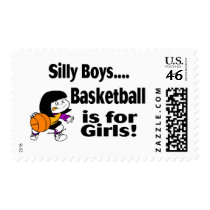 Silly Boys, Basketball Is For Girls Stamps