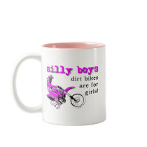 Silly Boys Dirt Bike Motocross Funny Mug Humor