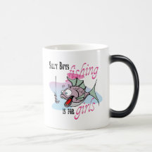 Silly Boys Fishing is For Girls Fishing TShirt Coffee Mugs