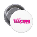 Silly Boys Racing Is For Girls Button