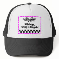 Silly Boys Racing Is For Girls Mesh Hats