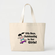 Silly Boys, Skateboarding Is For Girls bag