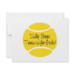 Silly Boys Tennis Is For Girls Invitation
