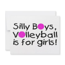 Silly Boys Volleyball Is For Girls Invite