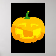 Silly Buck toothed Jack-O-'Lantern Poster