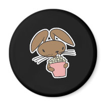 silly bunny rabbit eating popcorn magnets by doonidesignsanimals silly bunny rabbit eating popcorn magnets