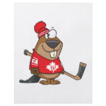 silly canadian hockey beaver cartoon flyers