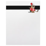 silly canadian hockey beaver cartoon letterhead