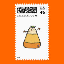 silly candy corn postage