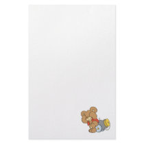 Silly Cannon Teddy Bear Stationery
