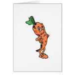 silly carrot character cartoon greeting card