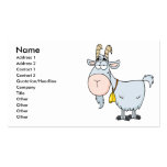 silly cartoon billy goat business cards