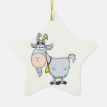 silly cartoon billy goat christmas ornaments