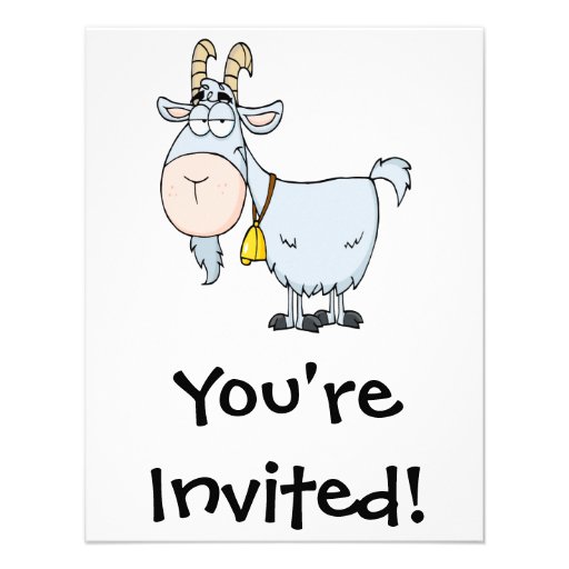 Funny Cartoon Goat