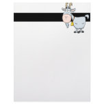 silly cartoon billy goat personalized letterhead