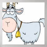 silly cartoon billy goat posters