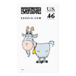 silly cartoon billy goat stamp