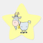 silly cartoon billy goat stickers