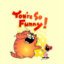Silly Cartoon Cat + Mouse | Silly Cartoon Mouse t-shirts