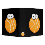 silly cartoon character basketball sports cartoon vinyl binder