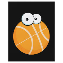 silly cartoon character basketball sports cartoon flyer design