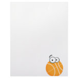 silly cartoon character basketball sports cartoon letterhead