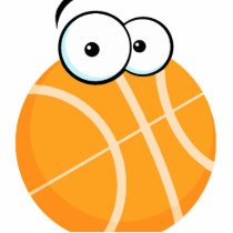 silly cartoon character basketball sports cartoon acrylic cut out