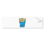 silly cartoon french fries bumper stickers