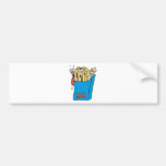 silly cartoon french fries bumper stickers