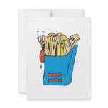 silly cartoon french fries custom invites