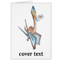 Silly Cartoon Quetzalcoatlus Pterosaur cards