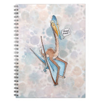 Silly Cartoon Quetzalcoatlus Pterosaur notebooks