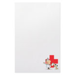 Silly Cartoon Vet Veterinarian stationery