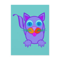 Silly Cat Postcard