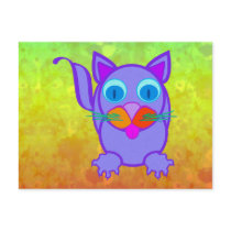 Silly Cat Postcard