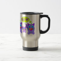 Silly Cat Says Travel Mugs