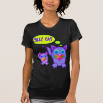 Silly Cat Says Women's Dark Shirts