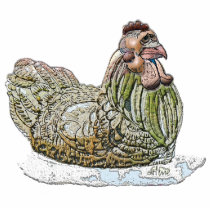 Silly Chicken Magnet Photo Cutouts
