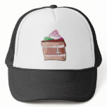 silly chocolate cake cartoon character hats