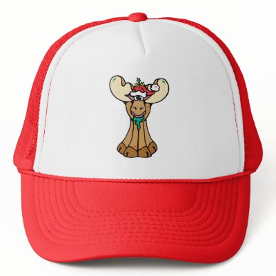 silly christmas moose hats