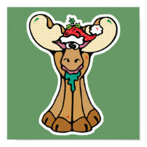 silly christmas moose posters by doonidesigns silly christmas moose posters