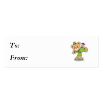 Silly Clown Teddy Bear business cards by doonidesigns Silly Clown Teddy Bear business cards