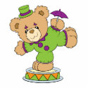 Silly Clown Teddy Bear photo sculptures by doonidesigns Silly Clown Teddy Bear photo sculptures